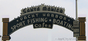 Santa Monica Pier Sign