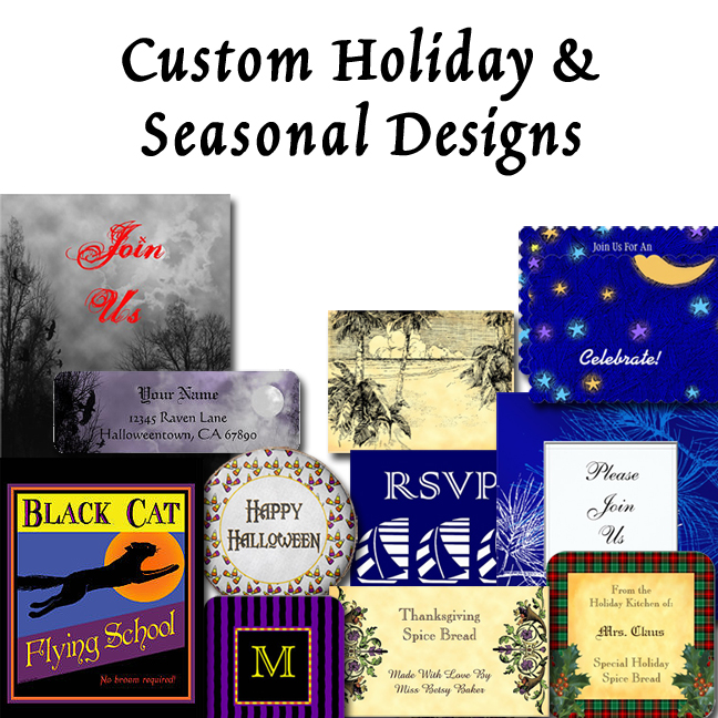 Custom Holiday and Fall Seasonal Designs